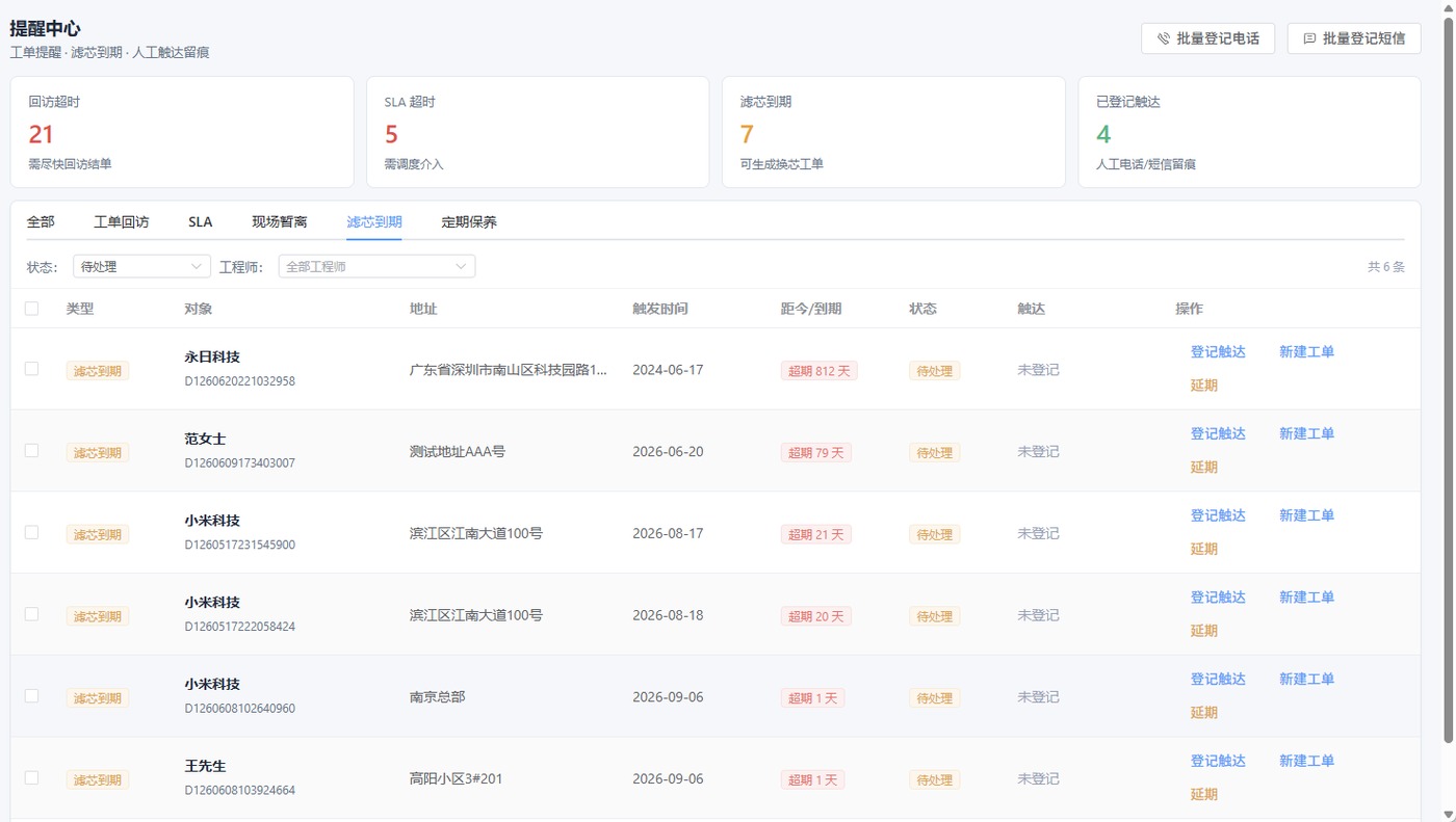 提醒中心
